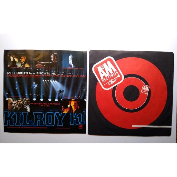 Styx Mr. Roboto Vinyl 7" Record 45 Pop Art Rock Synth-Pop 1980s - Picture 4 of 7
